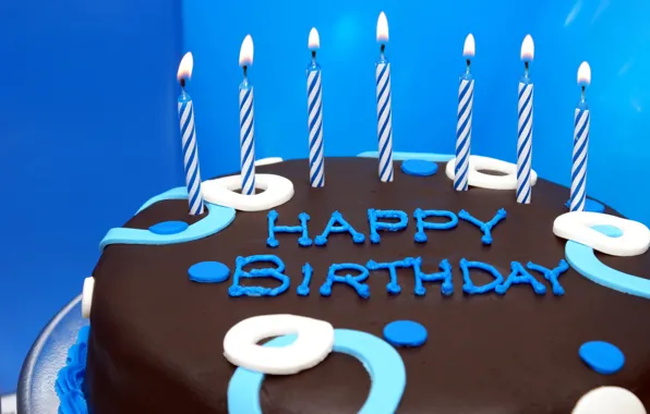 Картинка день рождения, свечи, торт, cake, Happy, Birthday