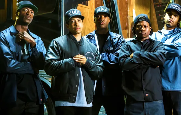 Картинка Ice Cube, N.W.A, Dr. Dre, Straight Outta Compton, Прямиком из Комптона, Голос улиц, DJ Yella, …