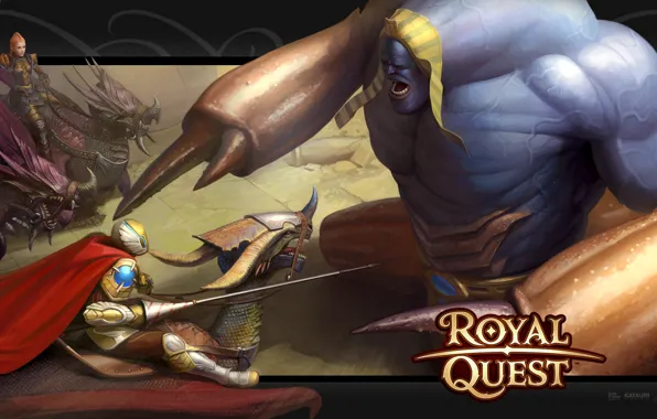 Картинка война, монстр, Royal Quest, Katauri Interactive