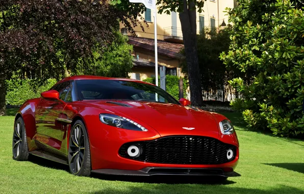 Картинка Aston Martin, Red, Zagato, Vanquish