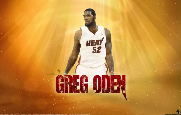 Картинка баскетбол, NBA, Miami Heat, шмоден, Greg Oden