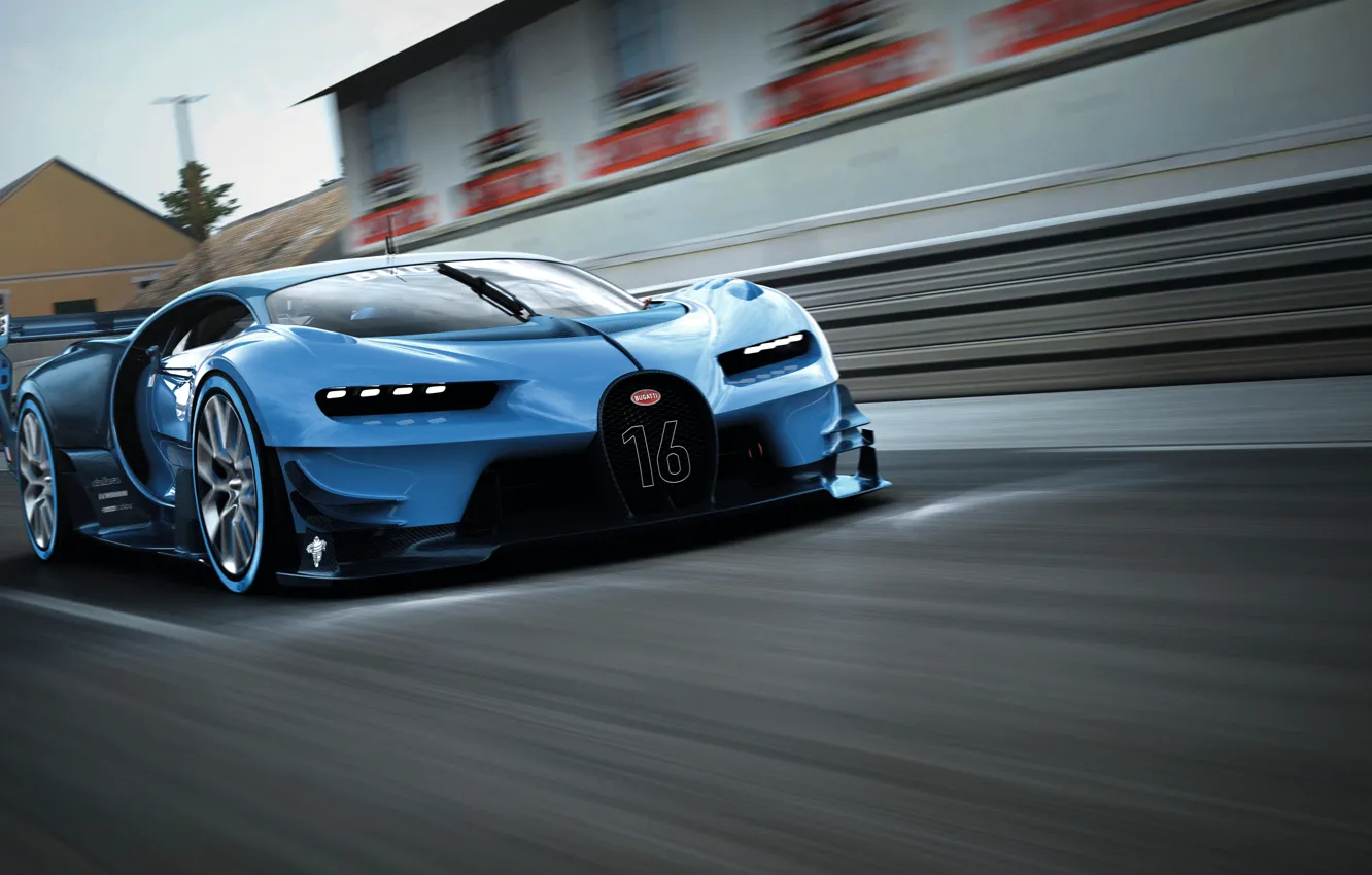 Фото обои Bugatti, Vision, бугатти, гран туризмо, Gran Turismo, 2015