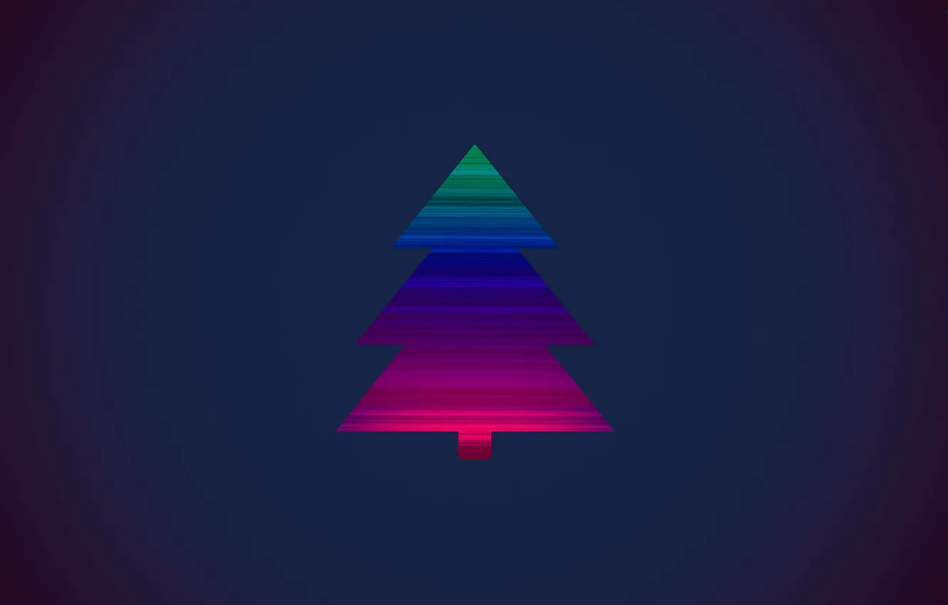 Фото обои елка, новый год, рождество, спектр, минимализм, new year. 