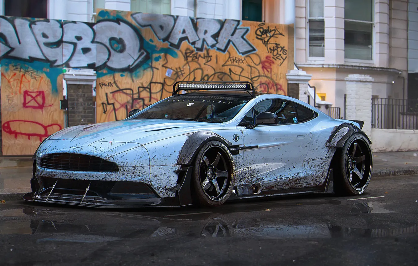 Фото обои Aston Martin, Dirt, Tuning, Future, Vanquish, by Khyzyl Saleem
