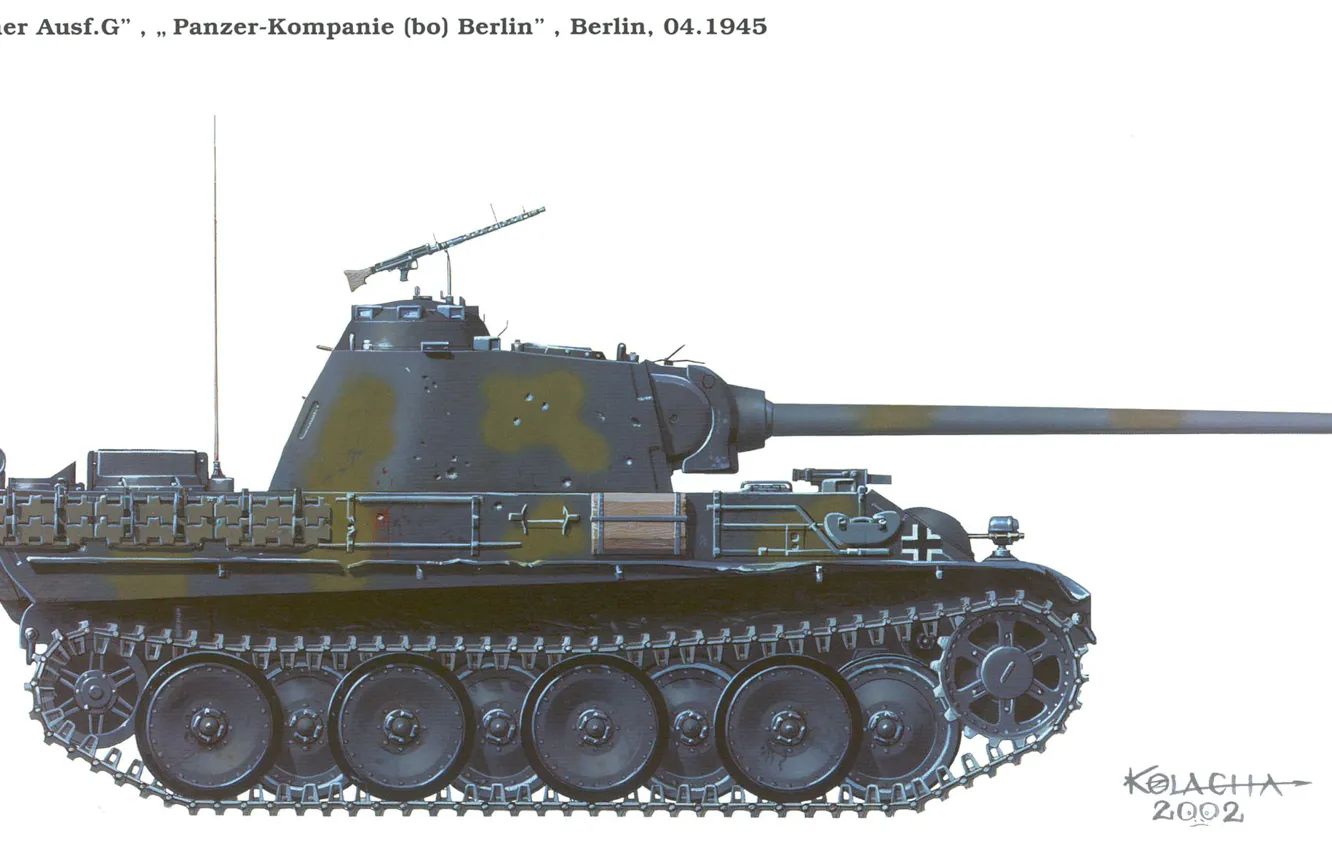 Фото обои война, Германия, арт, Пантера, танк, Panther, tank, Panzerkampfwagen V, panzer
