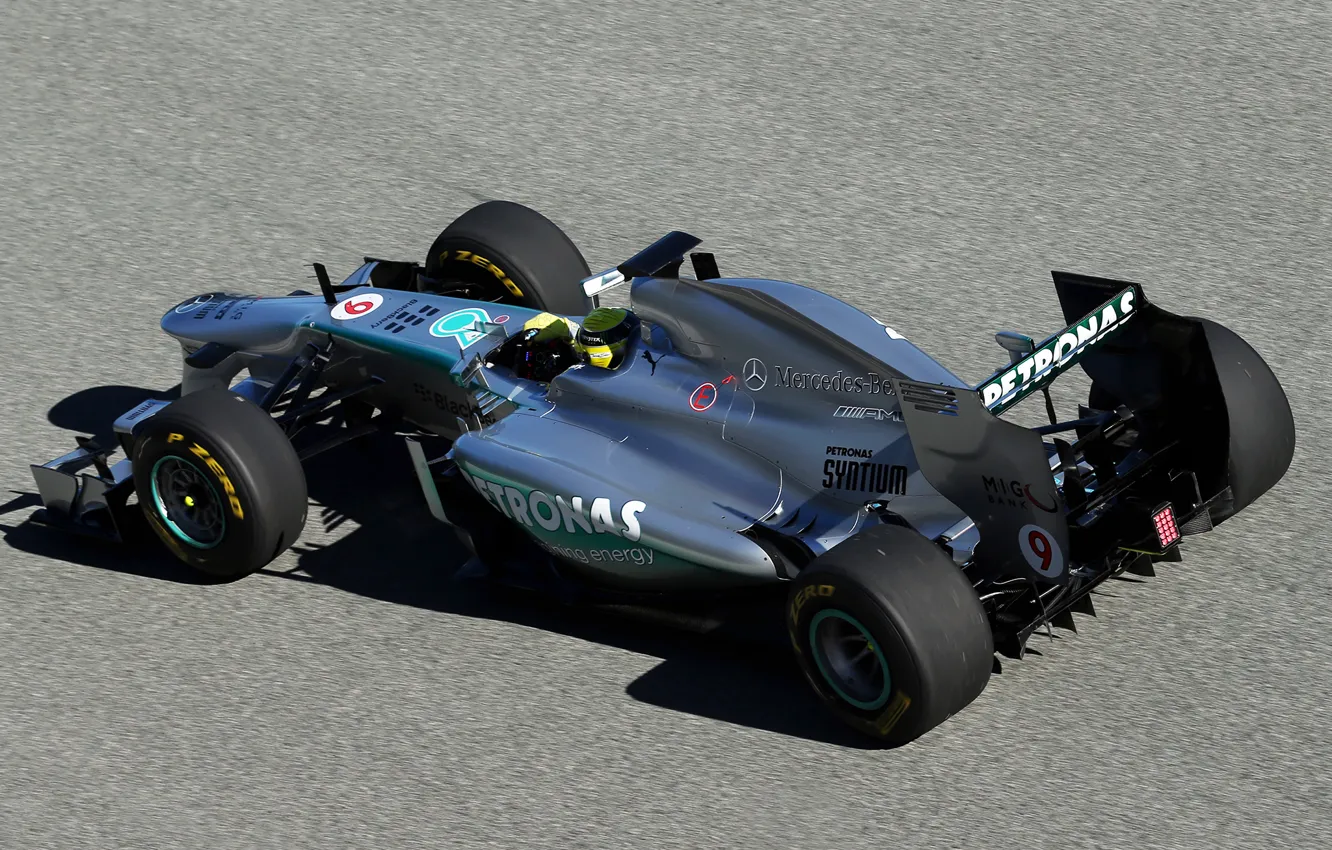 Фото обои Mercedes-Benz, формула 1, болид, race, W04, MGP