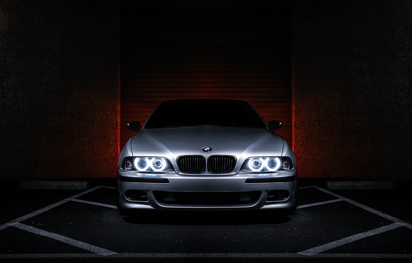Фото обои бмв, BMW, металлик, ангельские глазки, E39, 540i, 5 серия