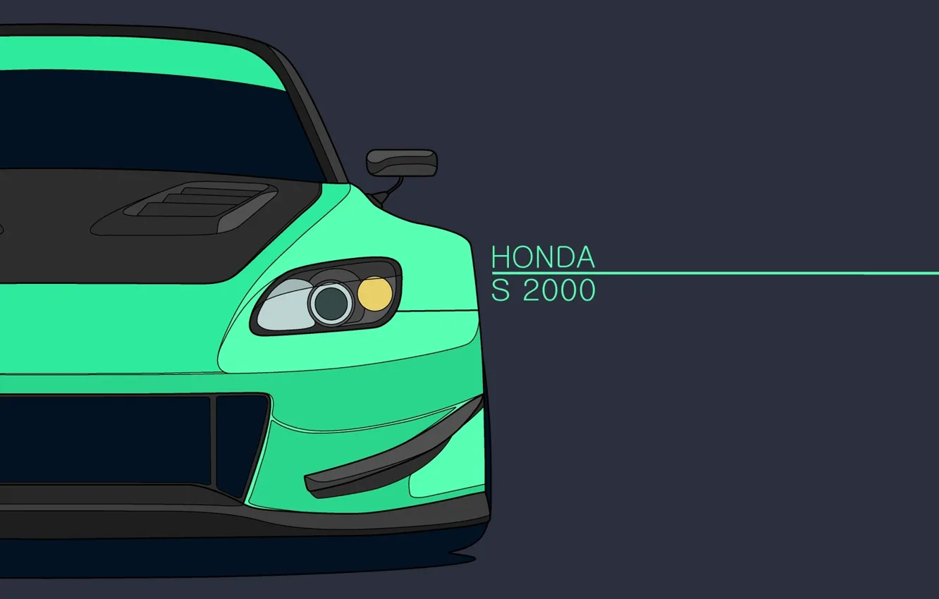 Фото обои Минимализм, Хонда, Honda, S2000, Minimalism