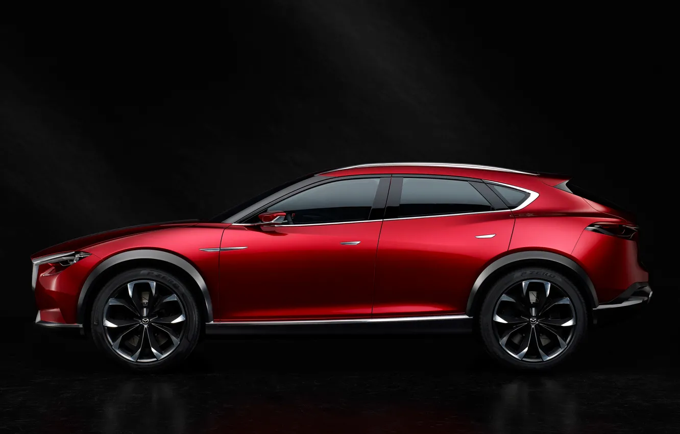 Фото обои Concept, концепт, Mazda, сбоку, мазда, кроссовер, 2015, коеру, Koeru