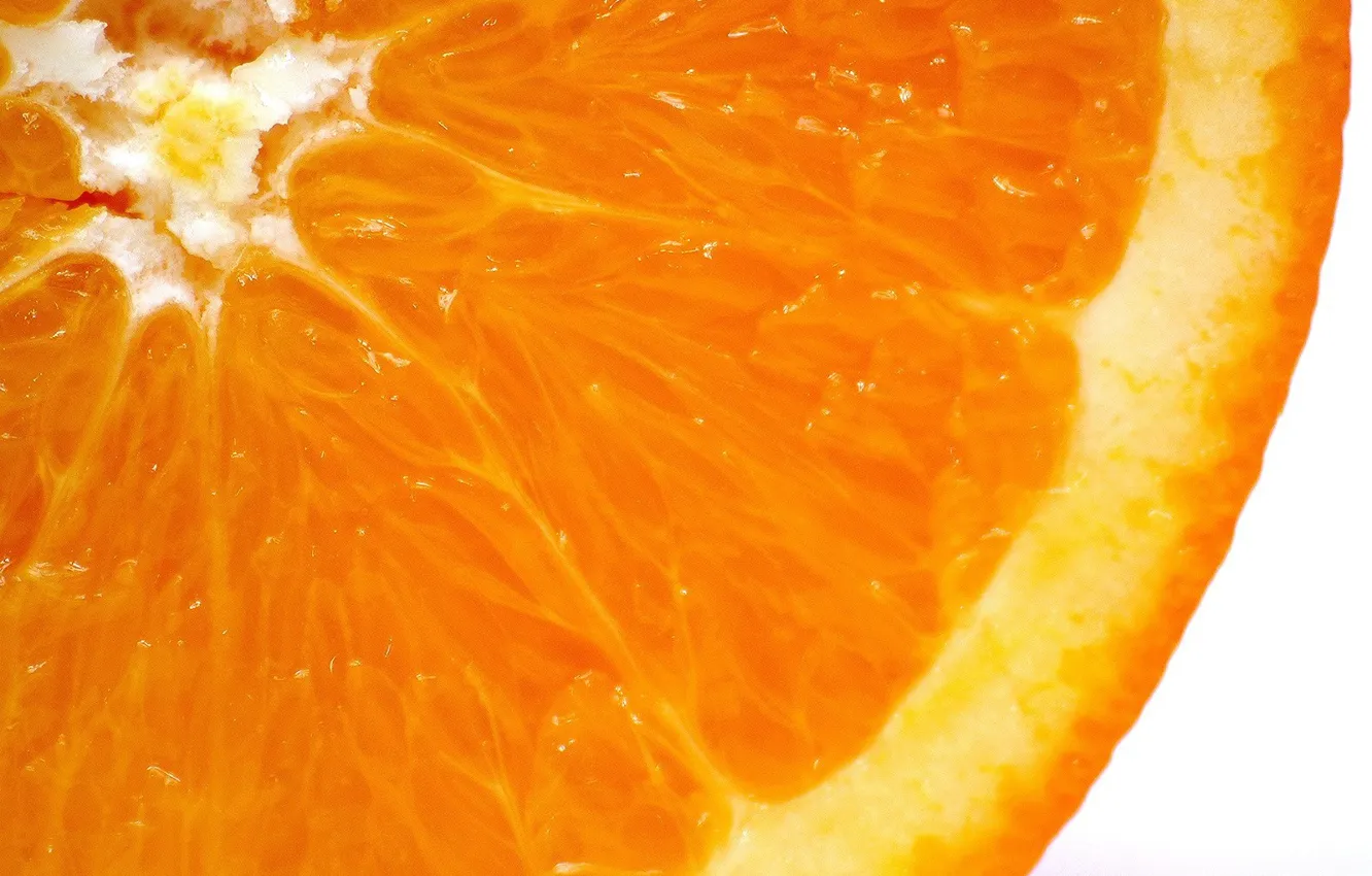 Фото обои апельсин, долька, сок