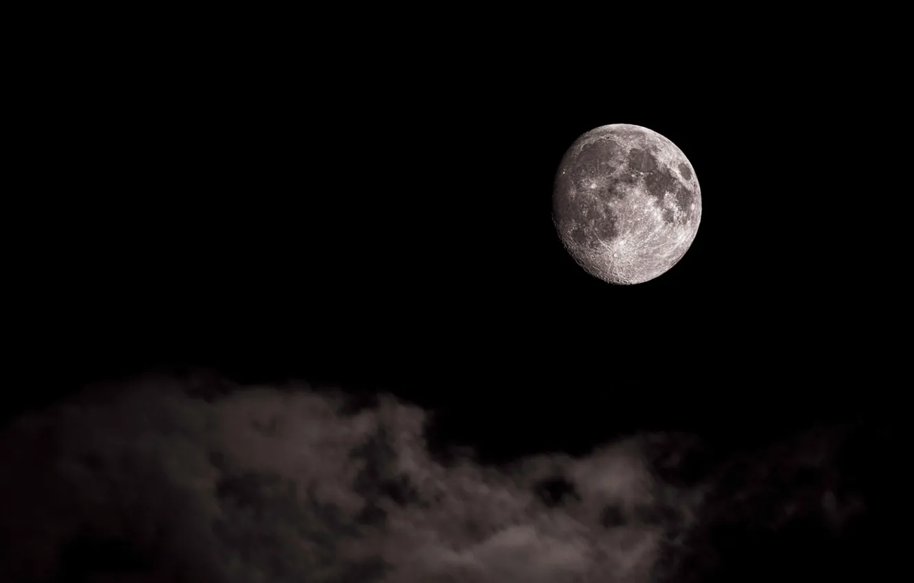 Фото обои небо, космос, луна