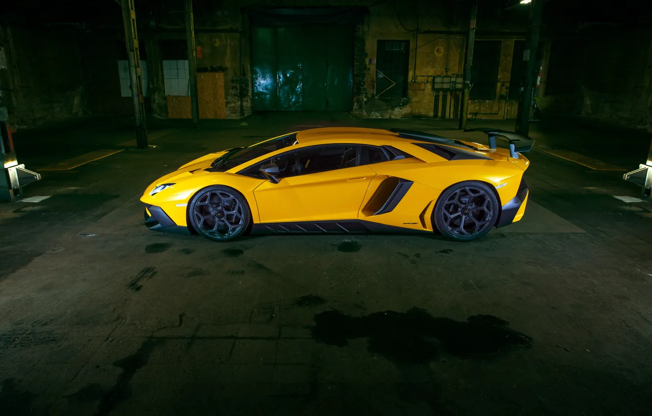 Фото обои car, Lamborghini, wallpaper, автомобиль, вид сбоку, yellow, Aventador, Novitec, Torado, LP 750-4, Superveloce, ламоборгини