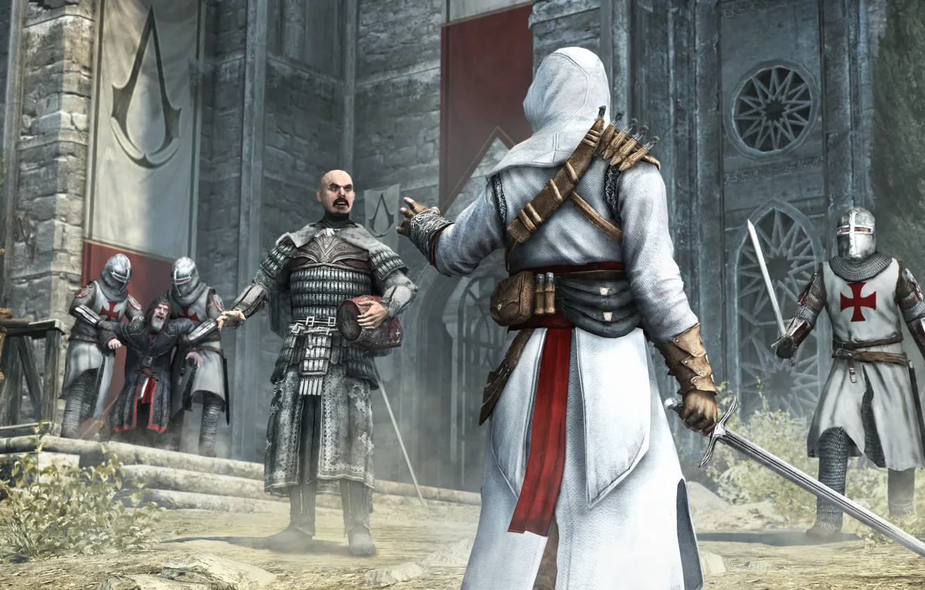 Фото обои крепость, альтаир, тамплиеры, Revelations, Assassin`s Creed