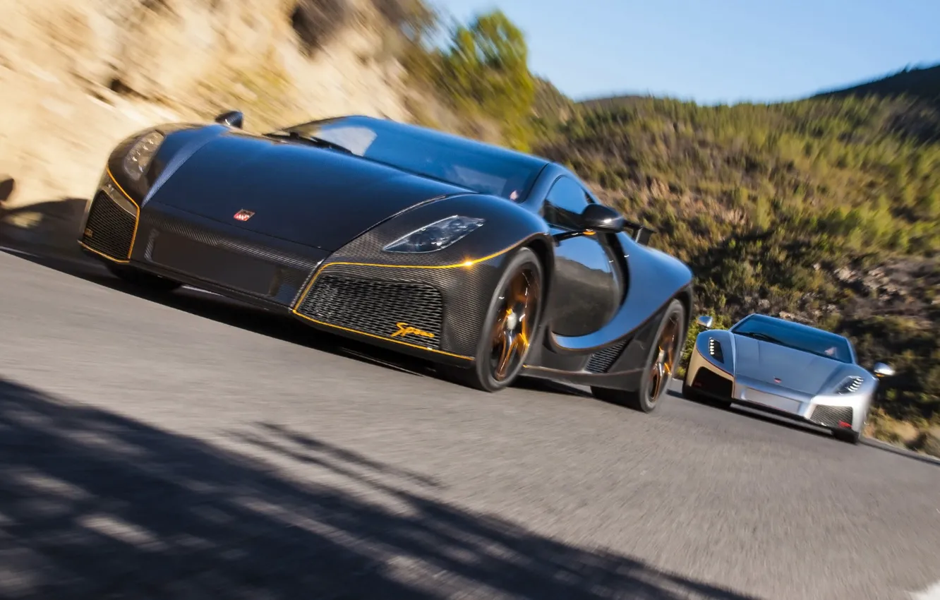 Фото обои пара, carbon, supercars, 2014, Spania, GTA Spano