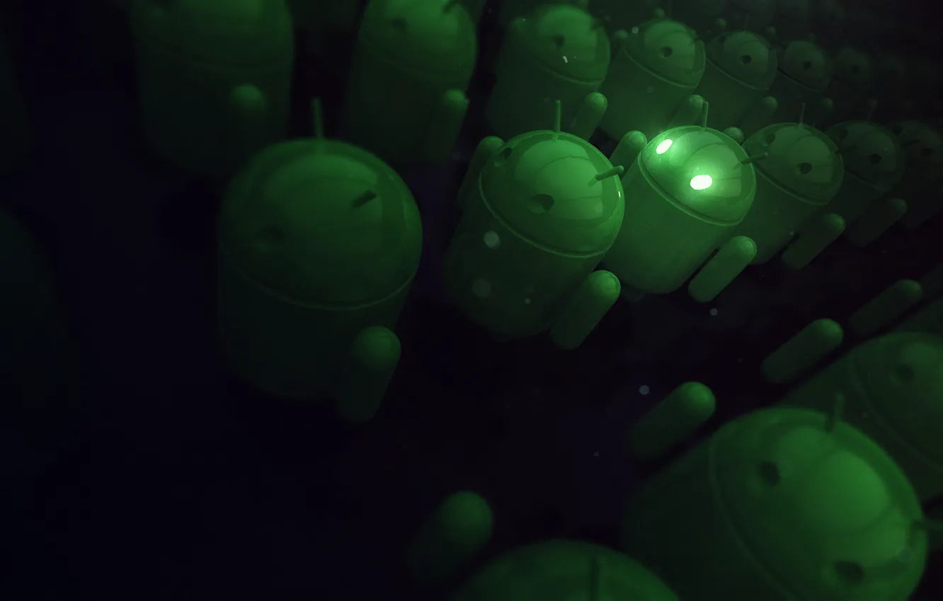 Фото обои green, андроид, android, Рендеринг
