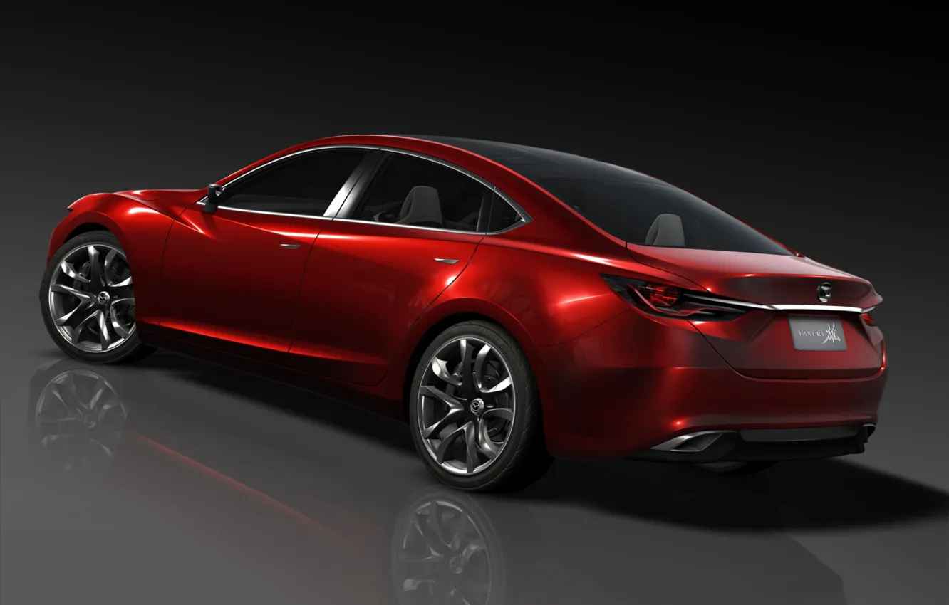 Фото обои Красный, Авто, concept, Mazda