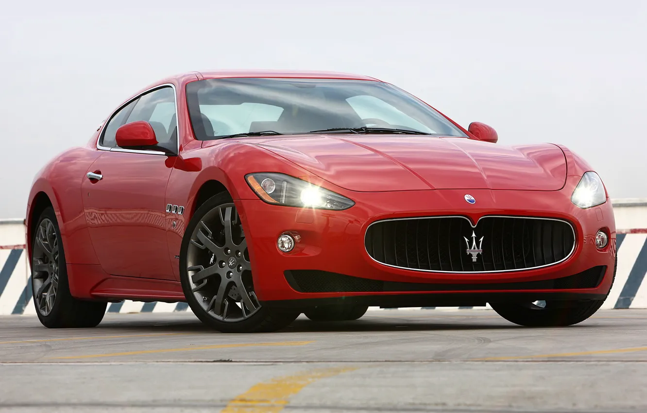 Фото обои Maserati, Red, Granturismo