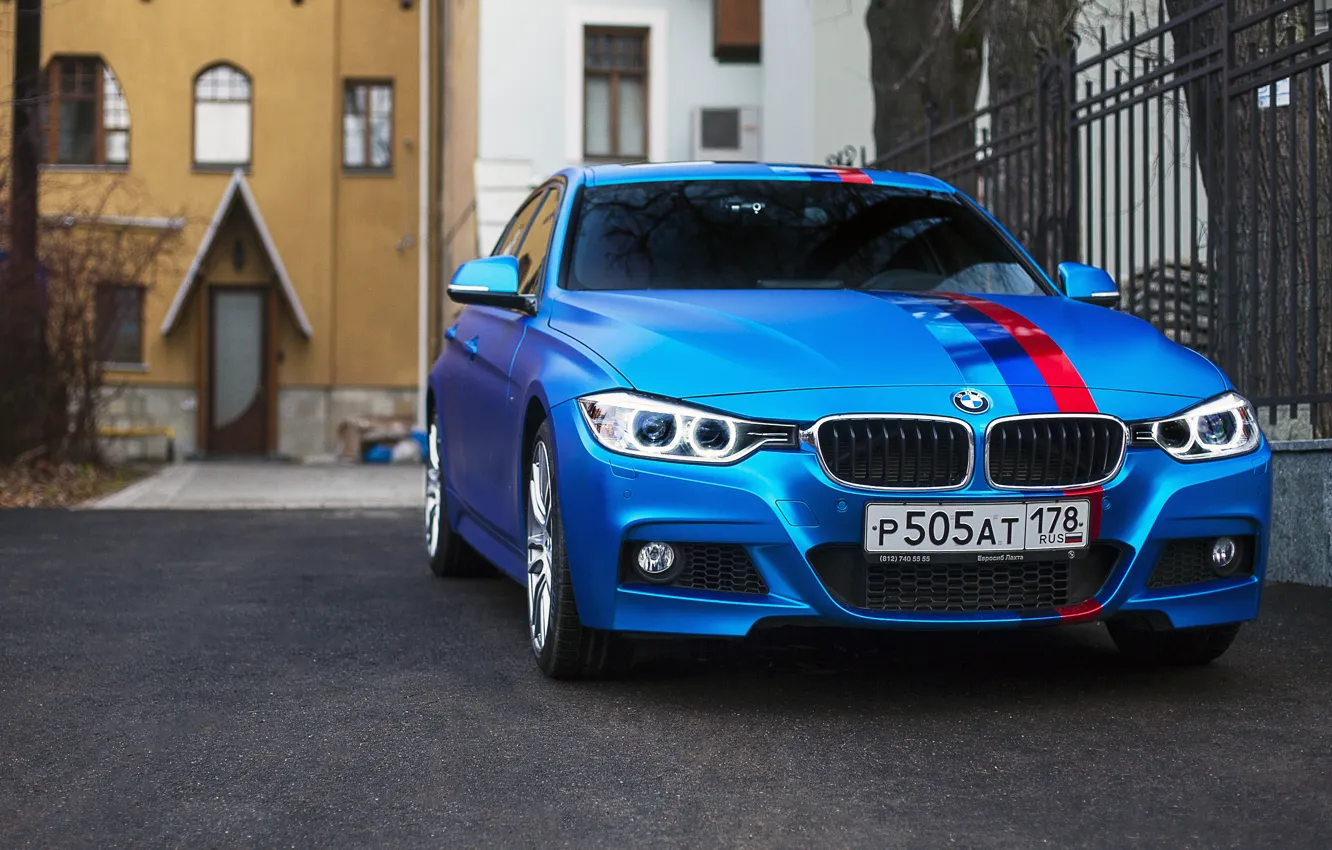 Фото обои BMW, Car, Blue, 335i, xDrive