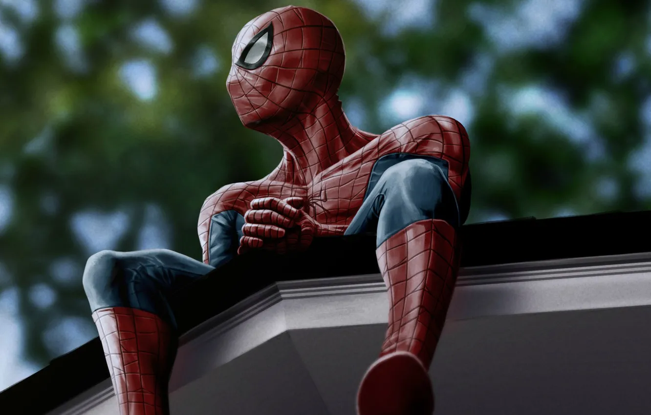 Фото обои Фильм, classic, costume, Spider-Man, Peter Parker, Питер Паркер, Человек-Паук, Film, 2016, Forest Hills NY