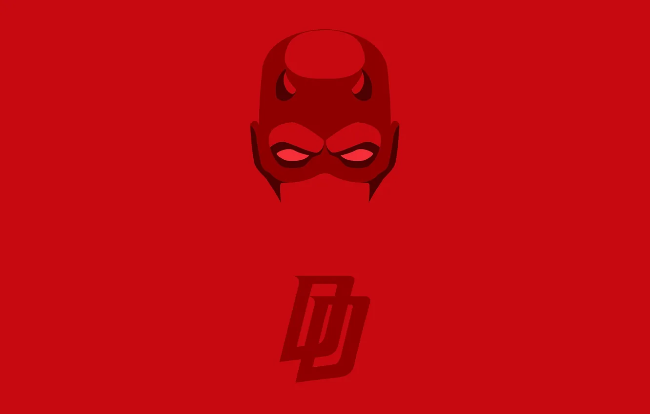 Фото обои красный, костюм, Daredevil, Сорвиголова. 